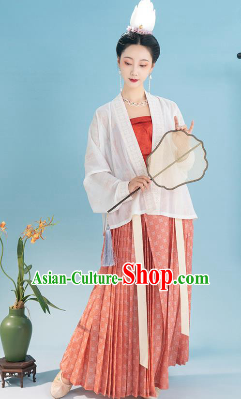 China Ancient Court Women Apparels Traditional Clothing Song Dynasty Imperial Consort Historical Costumes