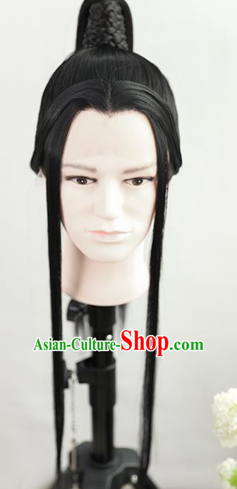 Best Chinese Drama Ancient Crown Prince Xie Lian Wig Sheath China Quality Front Lace Wigs Cosplay Childe Wig