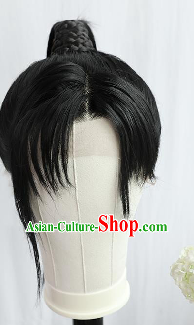 Best Chinese Cosplay Young Hero Wig Sheath China Quality Front Lace Wigs Ancient Swordsman Wig