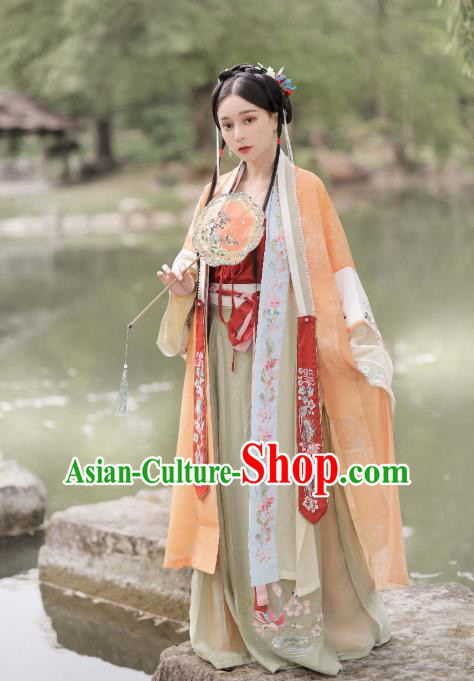 China Ancient Song Dynasty Princess Hanfu Dress Traditional Court Lady Historical Costumes