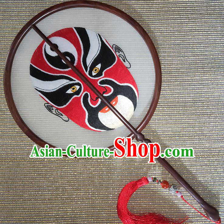 China Suzhou Embroidery Facial Makeup Fans Handmade Round Fan