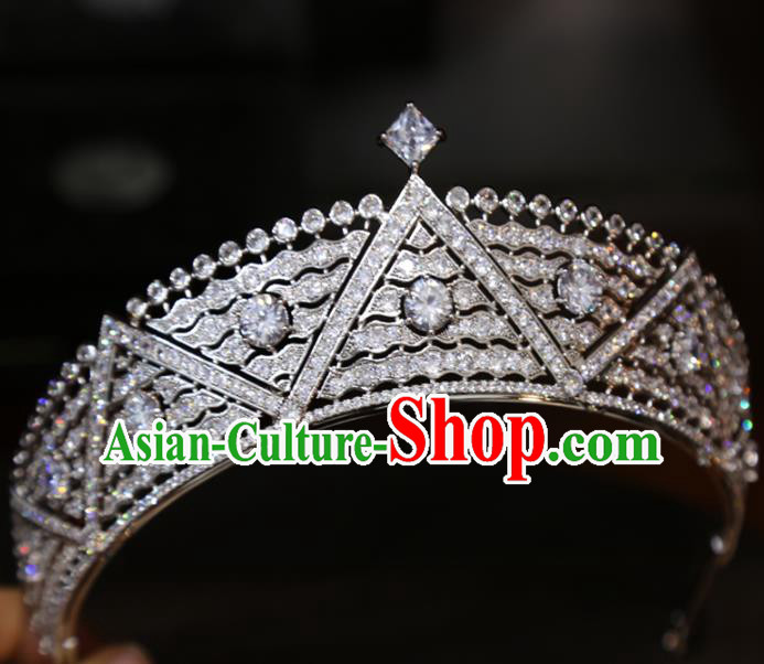 Europe Princess Hair Jewelry Bride Hair Accessories Wedding Zircon Royal Crown