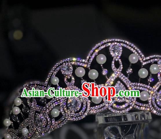 Europe Princess Hair Jewelry Bride Hair Accessories Wedding Top Zircon Royal Crown