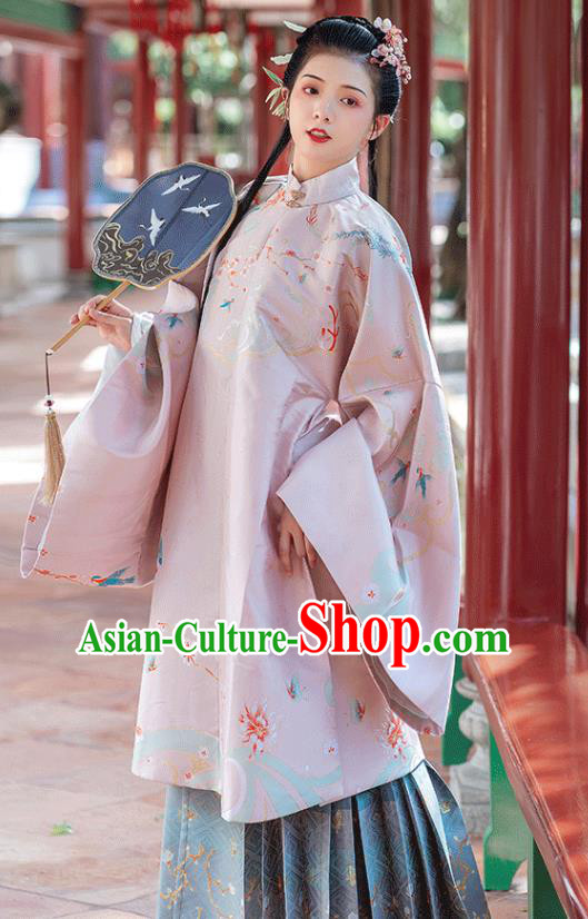 China Traditional Ming Dynasty Royal Princess Costumes Ancient Palace Lady Hanfu Clothing