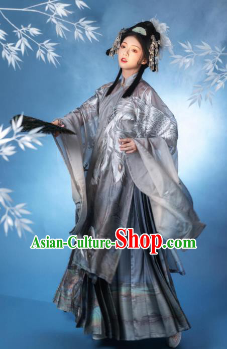 China Traditional Hanfu Clothing Ancient Ming Dynasty Imperial Consort  Embroidered Costumes Complete Set