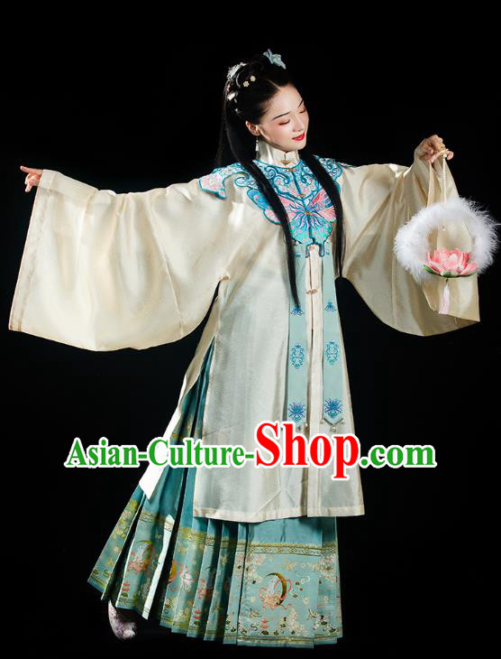 China Traditional Ming Dynasty Palace Princess Historical Clothing Ancient Noble Female Hanfu Dress