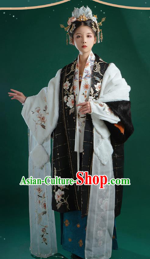 Ancient China Song Dynasty Imperial Consort Historical Costume Traditional Court Woman Hanfu Clothing Full Set