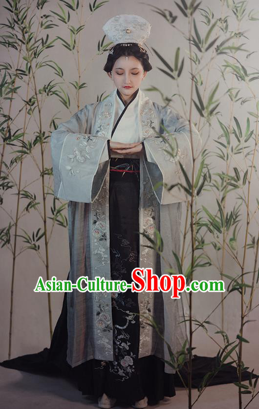 China Traditional Song Dynasty Imperial Consort Hanfu Dress Ancient Court Woman Historical Clothing Complete Set