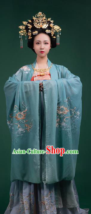 China Ancient Imperial Empress Historical Clothing Traditional Tang Dynasty Court Woman Hanfu Dress