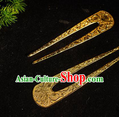 Ancient China Empress Hanfu Hair Stick Handmade Hair Accessories Traditional Tang Dynasty Imperial Consort Hairpin