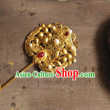 China Handmade Court Hair Stick Ancient Queen Hairpin Traditional Qing Dynasty Imperial Consort Hair Accessories