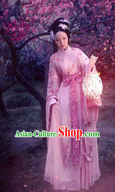 China Ancient Royal Princess Costumes Traditional Hanfu Dress Han Dynasty Historical Clothing