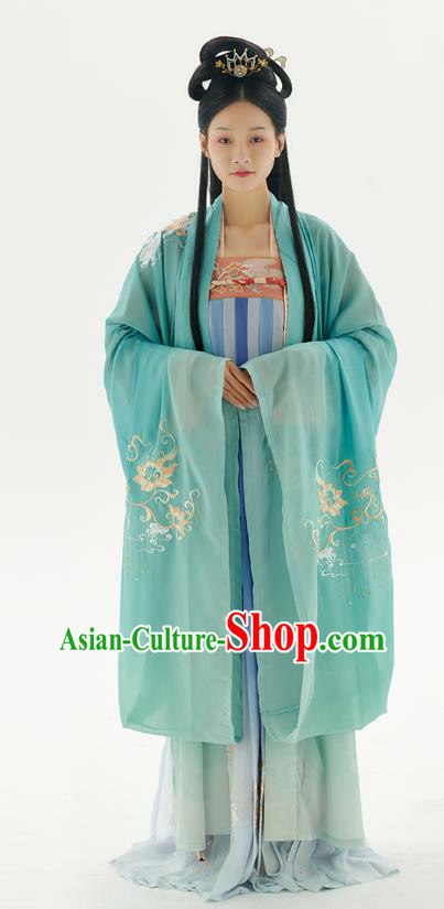 China Traditional Tang Dynasty Court Lady Hanfu Dress Historical Clothing Ancient Royal Princess Costumes