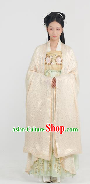 Traditional China Tang Dynasty Noble Infanta Historical Clothing Ancient Royal Princess Hanfu Dress Full Set