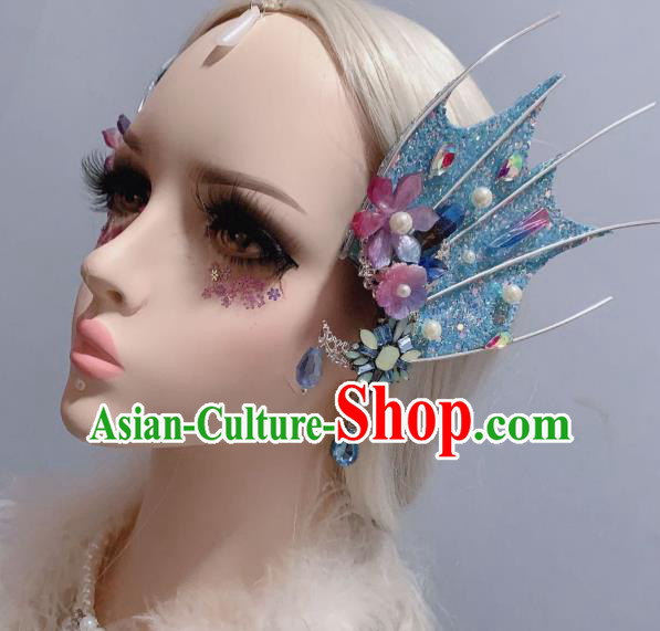 Top Stage Show Hair Ornament Handmade Baroque Princess Hair Accessories Halloween Cosplay Fairy Shell Flower Hair Sticks