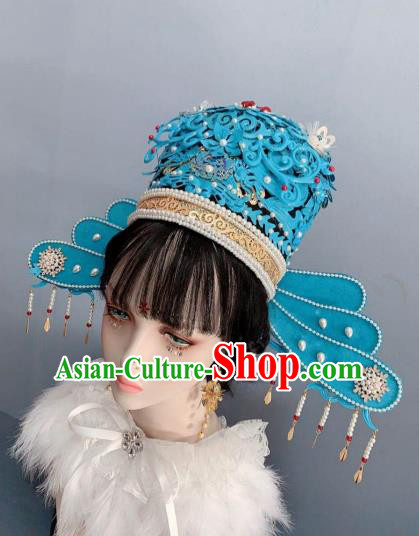 China Traditional Ancient Court Queen Hat Headwear Ming Dynasty Imperial Empress Pearls Phoenix Coronet