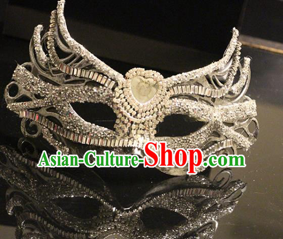 Top Halloween Cosplay Mask Baroque Crystal Blinder Stage Performance Face Accessories Fancy Ball Decorations