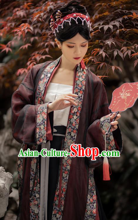 Ancient China Imperial Concubine Historical Clothing Traditional Song Dynasty Court Woman Hanfu Costumes