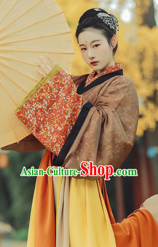 Ancient China Royal Infanta Hanfu Dress Costumes Traditional Jin Dynasty Palace Princess Historical Clothing Complete Set