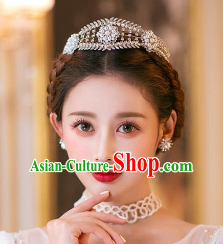 Top Wedding Crystal Royal Crown Wedding Jewelry Ornaments Handmade Princess Hair Accessories