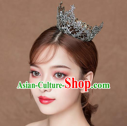 Baroque Little Round Royal Crown Handmade Wedding Jewelry Accessories European Princess Headwear