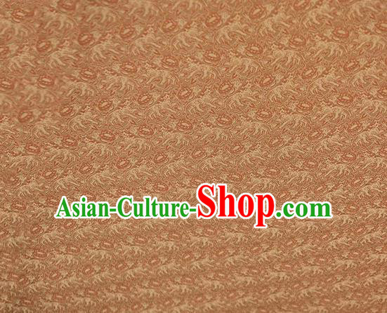 Chinese Classical Pattern Design Orange Song Brocade Fabric Asian Traditional Silk Material