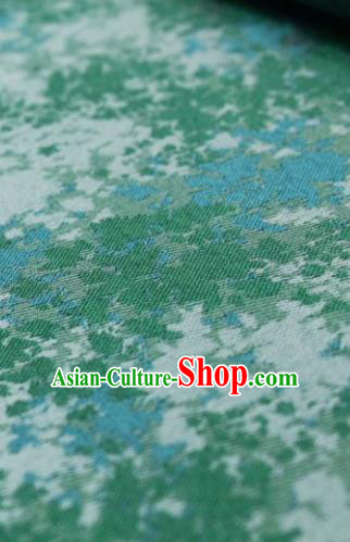 Chinese Classical Green Flowers Pattern Design Song Brocade Fabric Asian Traditional Silk Material