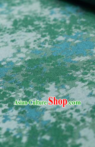 Chinese Classical Green Flowers Pattern Design Song Brocade Fabric Asian Traditional Silk Material