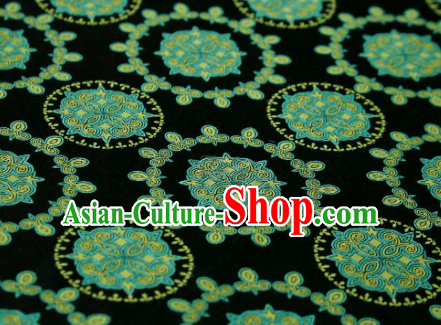 Chinese Classical Pattern Design Atrovirens Song Brocade Fabric Asian Traditional Silk Material