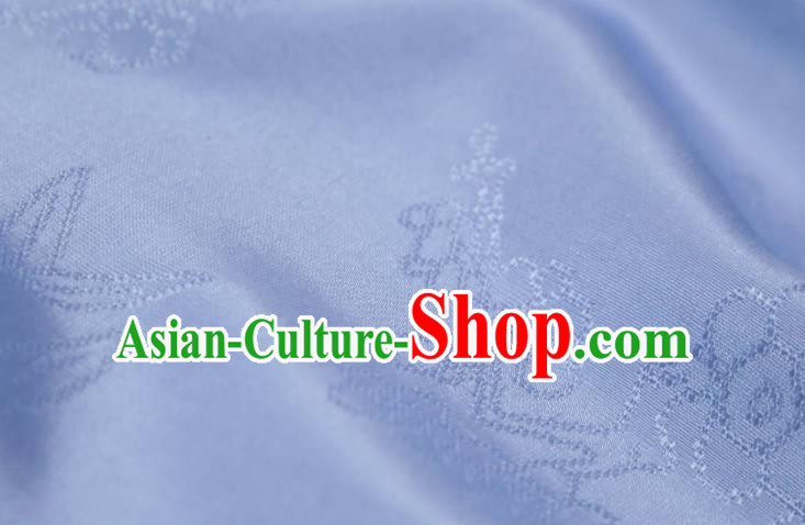 Chinese Classical Plum Pattern Design Lilac Mulberry Silk Fabric Asian Traditional Cheongsam Silk Material