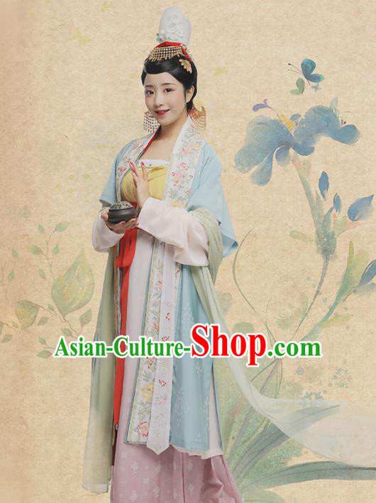 Chinese Ancient Countess Hua Rui Hanfu Dress Traditional Song Dynasty Royal Dowager Costumes for Women