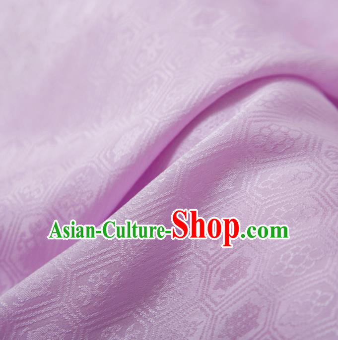 Chinese Classical Septaria Pattern Design Pink Silk Fabric Asian Traditional Cheongsam Brocade Material