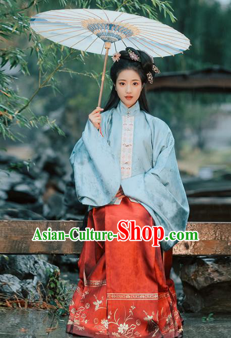 Chinese Ancient Princess Hanfu Dress Traditional Ming Dynasty Nobility Lady Embroidered Costumes for Women