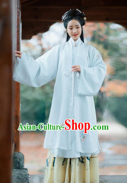 Chinese Ancient Nobility Coquette Hanfu Dress Traditional Ming Dynasty Noblewoman Embroidered Costumes for Women