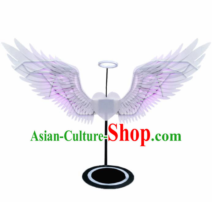 Professional Halloween Stage Show LED Light Wings Brazilian Carnival Catwalks Prop for Women