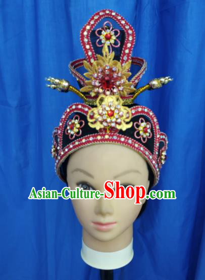 Chinese Traditional Peking Opera Scholar Hat Handmade Ancient Crown Prince Headwear for Men