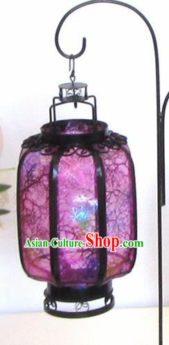 Chinese Traditional Handmade Iron Rosy Palace Lantern New Year Ceiling Lamp