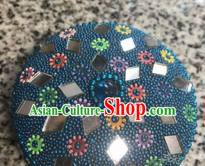 Nepal Traditional Nationality Blue Beads Jewel Case Indian Jewellery Box