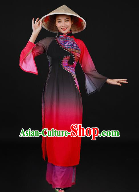 Chinese Spring Festival Gala Classical Dance Qipao Dress Traditional Chorus Costume for Women