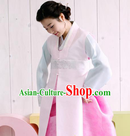 Korean Traditional Bride Mother Hanbok Garment Long Vest Asian Korea Fashion Costume for Women