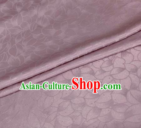 Asian Chinese Classical Lotus Petals Pattern Design Pink Silk Fabric Traditional Cheongsam Brocade Material