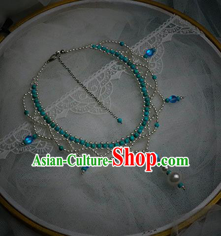 Chinese Traditional National Necklace Handmade Hanfu Necklet Accessories for Women