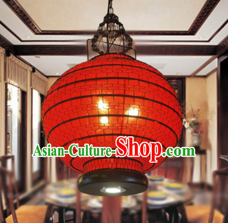 Lucky Red Chinese Classical Handmade Iron Mesh Lantern