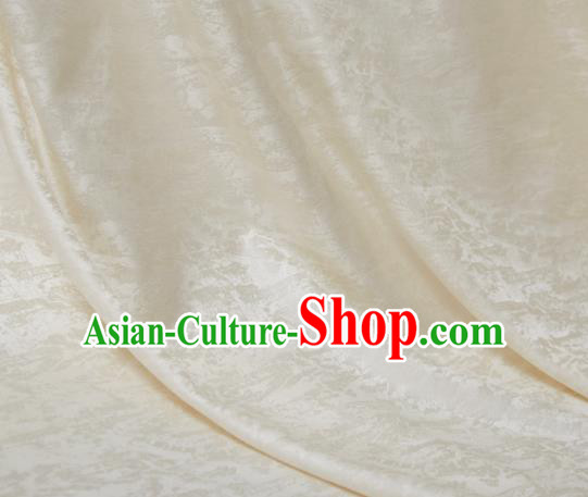 Chinese Classical Pattern Design Beige Song Brocade Fabric Asian Traditional Cheongsam Silk Material