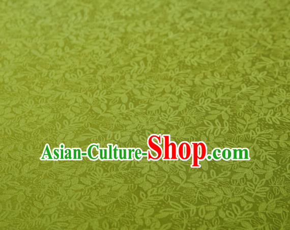 Chinese Classical Pattern Design Olive Green Mulberry Silk Fabric Asian Traditional Cheongsam Silk Material