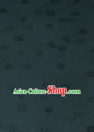 Chinese Classical Daisy Pattern Design Atrovirens Brocade Fabric Asian Traditional Cheongsam Silk Material