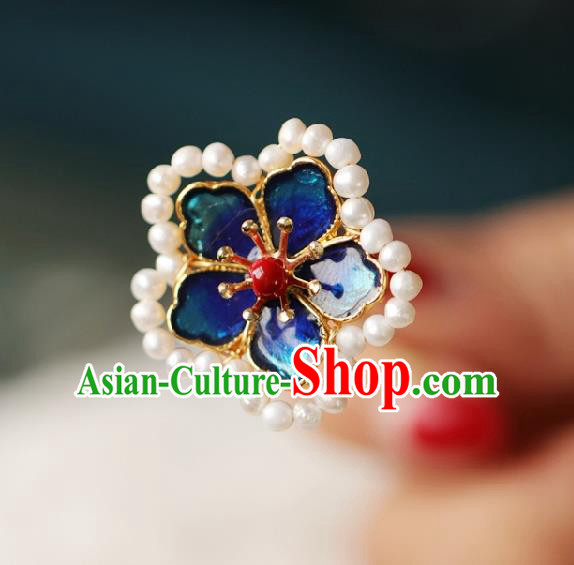 Chinese Handmade Ming Dynasty Princess Plum Hairpins Ancient Hanfu Hair Accessories for Women