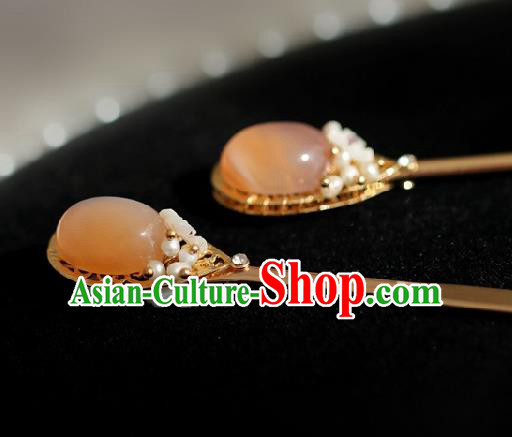 Chinese Handmade Ming Dynasty Princess Hairpins Ancient Hanfu Hair Accessories for Women