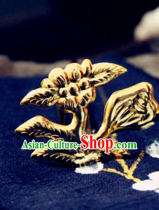 Chinese Traditional Ming Dynasty Princess Flowers Hairpins Handmade Ancient Royal Empress Hair Accessories for Women