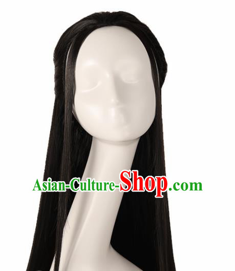 Chinese Traditional Drama Hanfu Wigs Ancient Swordsman Wig Sheath for Men